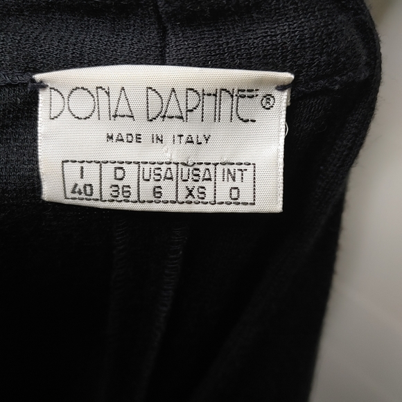 Vintage Dona Daphne wool peplum dress size 6 - Picture 12 of 16